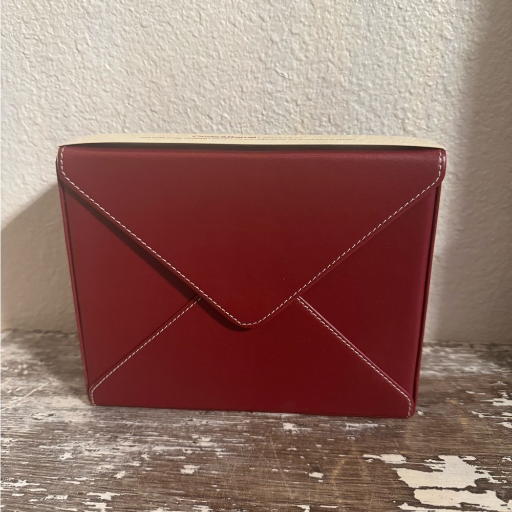 Crate&Barrel Deep Red Letter Box